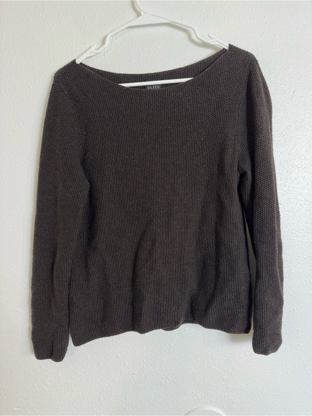 Eileen Fisher Italian yarn wool knit sweater